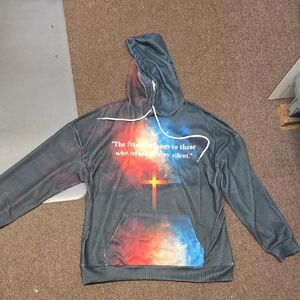 Men's Gray Graphic Hoodie